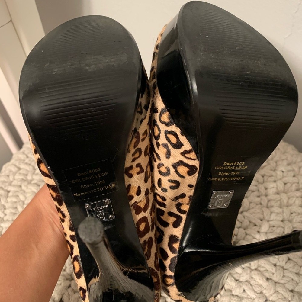 Leopard Print Heels - image 7